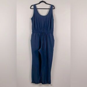 NWT! Abercrombie & Fitch Traveler Jumpsuit Navy Blue Size Large